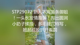 STP29072 新人下海苗条御姐！一头长发情趣装！掏出圆润小奶子揉捏，多毛骚穴特写，翘起屁股扒开看洞