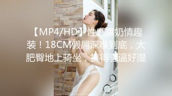 【MP4/HD】性感露奶情趣装！18CM假屌深喉到底，大肥臀地上骑坐，搞得骚逼好湿