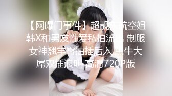 【网曝门事件】超靓东航空姐韩X和男友性爱私拍流出 制服女神翘丰臀抽插后入 黑牛大屌双插浪叫 高清720P版