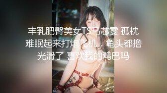 丰乳肥臀美女TS马芯雯 孤枕难眠起来打炮飞机，龟头都撸光滑了 喜欢我的鸡巴吗