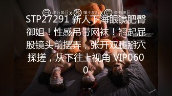 STP27291 新人下海眼镜肥臀御姐！性感吊带网袜！翘起屁股镜头前摆弄，张开双腿掰穴揉搓，从下往上视角 VIP0600