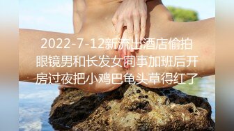 2022-7-12新流出酒店偷拍眼镜男和长发女同事加班后开房过夜把小鸡巴龟头草得红了